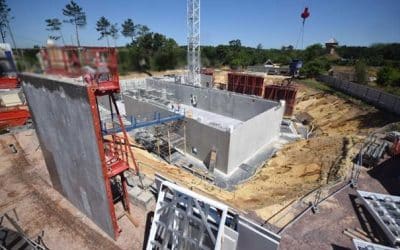 Construction du centre d’interprétation Viking d’Ornavik à Hérouville-Saint-Clair (14)